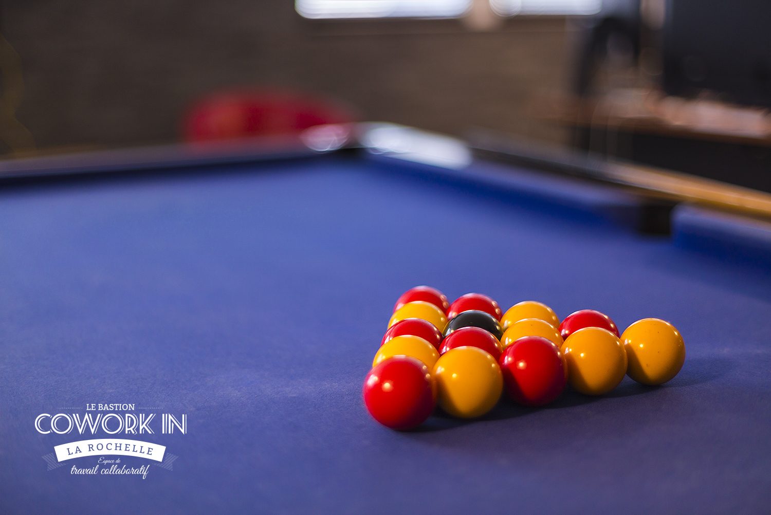 Espace détente et billard du Bastion à La Rochelle